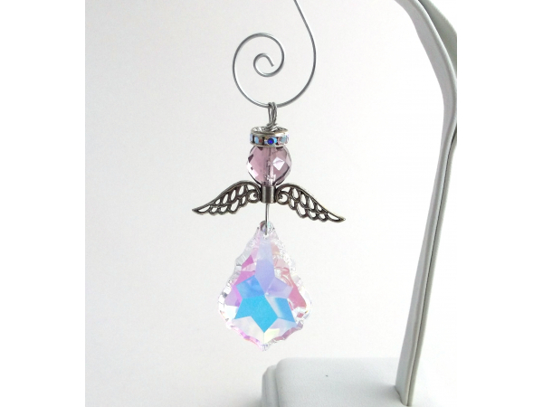 Asfour Crystal Suncatcher Angel Ornament Choice Of Birthstone