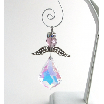 Asfour Crystal Suncatcher Angel Ornament Choice Of Birthstone